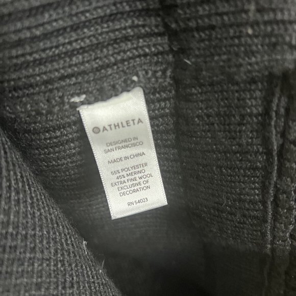 ATHLETA Sentinel Thermolite Sweater Coat in Black Size M - Picture 6 of 9